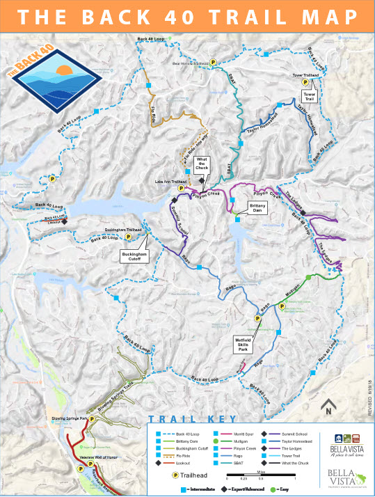 Back 40 Bike Trail Map